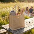 Q048 Green & Innocent Mamba Jute Bag - Spot Colour