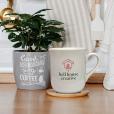 Q088 Bell Earthenware Mug - White