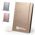 H025 Metallic PU Leather 80 Sheet Notebook