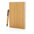 J023 Bamboo A5 Notebook & Pen Set