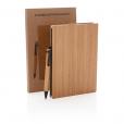 J023 Bamboo A5 Notebook & Pen Set