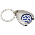 Q032 Stamped Enamel Wishbone Trolley Token Key Ring