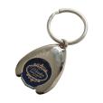 M096 Wishbone Shaped Trolley Token Keyring 