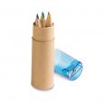 H034 Pencil Box with 6 Coloured Pencils