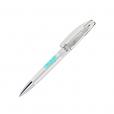 H045 senator Bridge Clear Plastic Ballpen with Metal Tip