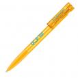 H043 senator Liberty Clear Plastic Ballpen with Soft Grip