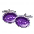 J133 Resin Dome Cufflinks - Full Colour