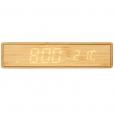 L082 Minata Wireless Charging Bamboo Clock