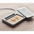 K096 Limestone Cement & Bamboo Wireless Charger