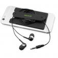 K100 Wired Earbuds & Silicone Phone Wallet