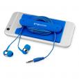 K100 Wired Earbuds & Silicone Phone Wallet