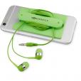 K100 Wired Earbuds & Silicone Phone Wallet