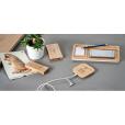 M084 5000mAh Bamboo Wireless Charging Powerbank - Spot Colour