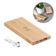 M084 5000mAh Bamboo Wireless Charging Powerbank - Spot Colour