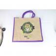J104 Large Natural Bag with Dyed Gusset - Full Colour