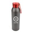 M016 Eclipse Black Aluminium Sports Bottle 600ml - Spot Colour