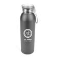 M016 Eclipse Black Aluminium Sports Bottle 600ml - Spot Colour