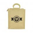 L135 Zipped Jute Bag - Full Colour