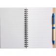 L069 Eco Wirobound Notebook with Pen-Full Colour 