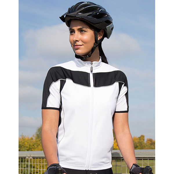 H166 Spiro Ladies Bikewear Full Zip Performance Top