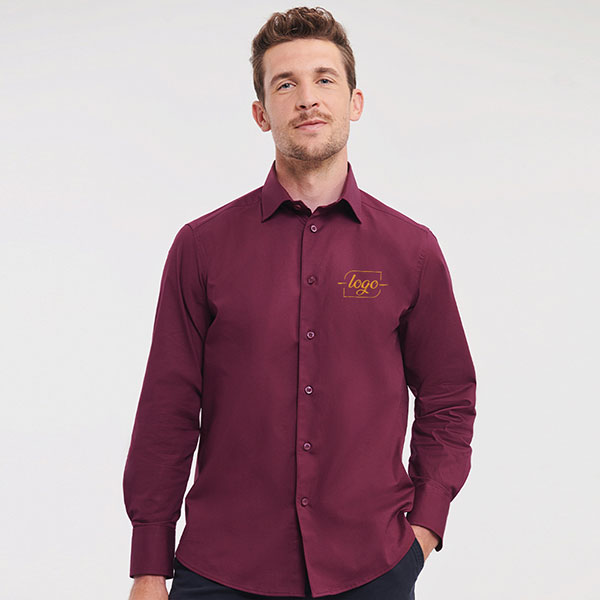 M171 Russell Collection Long Sleeve Easy Care Fitted Shirt