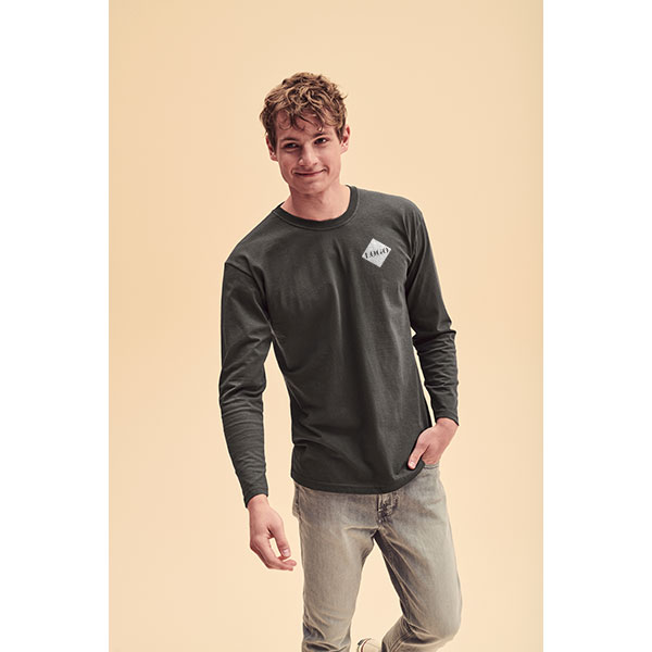 L160 Fruit of the Loom Long Sleeve Valueweight T-Shirt