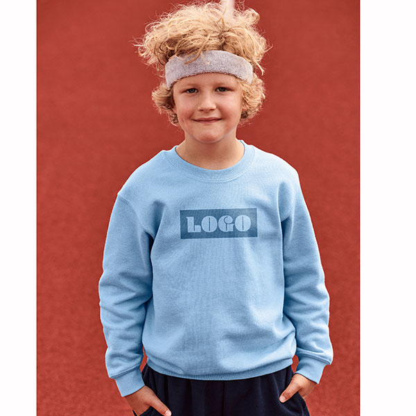 L163 Fruit Of The Loom Childrens Set-In Sweatshirt