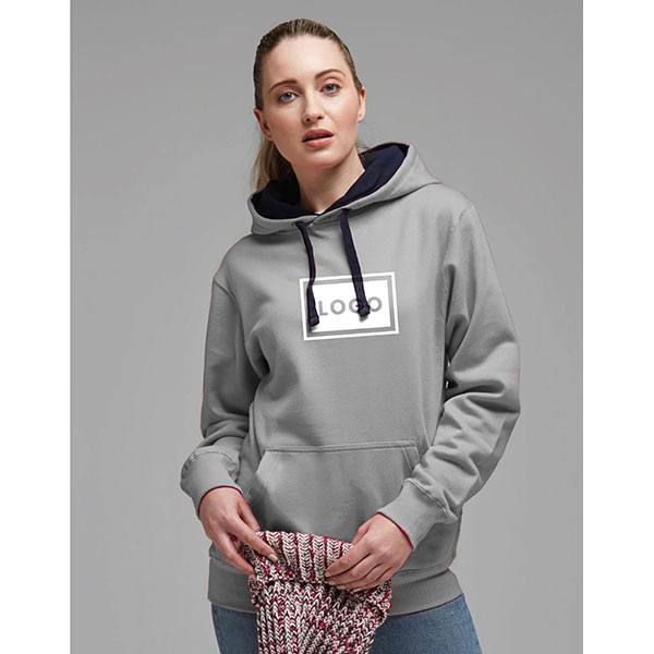 H162 FDM Unisex Contrast Hoodie