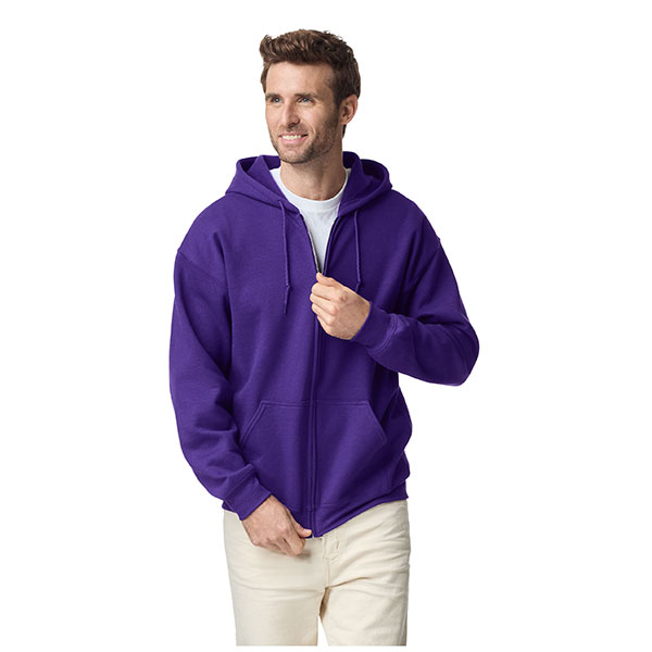 Q156 Gildan Heavy Blend Full Zip Hooded Sweatshirt