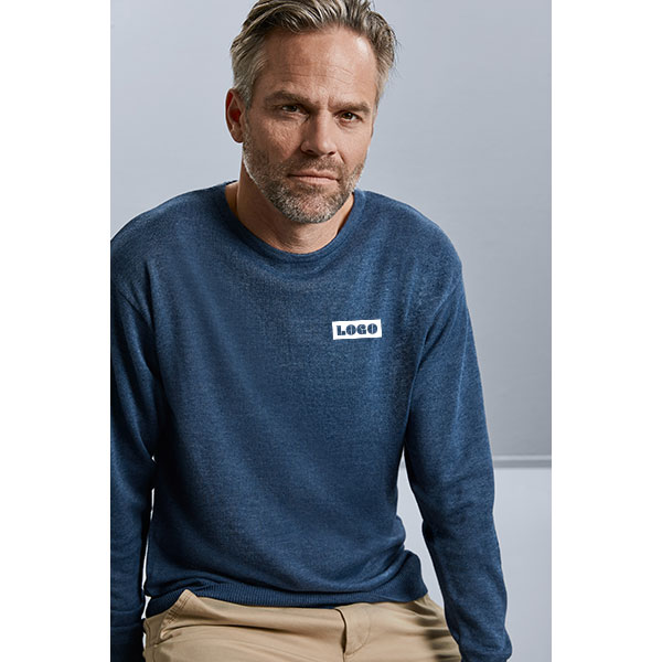 H170 Russell Collection Knitted Crew Neck