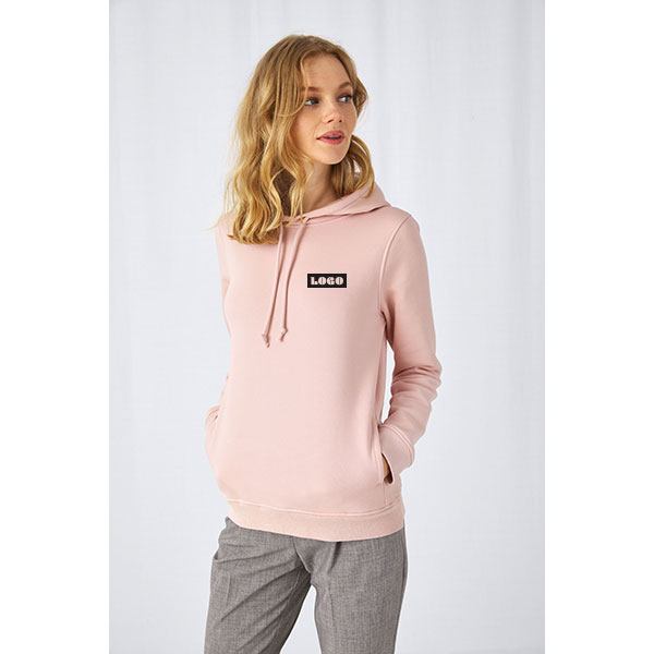 J162 B&C Womens Organic Hooded Sweat