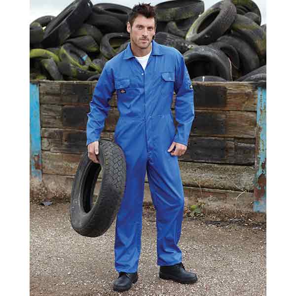 H169 Dickies Redhawk Economy Stud Front Coverall