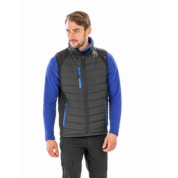 Q157 Result Recycled Compass Padded Softshell Gilet