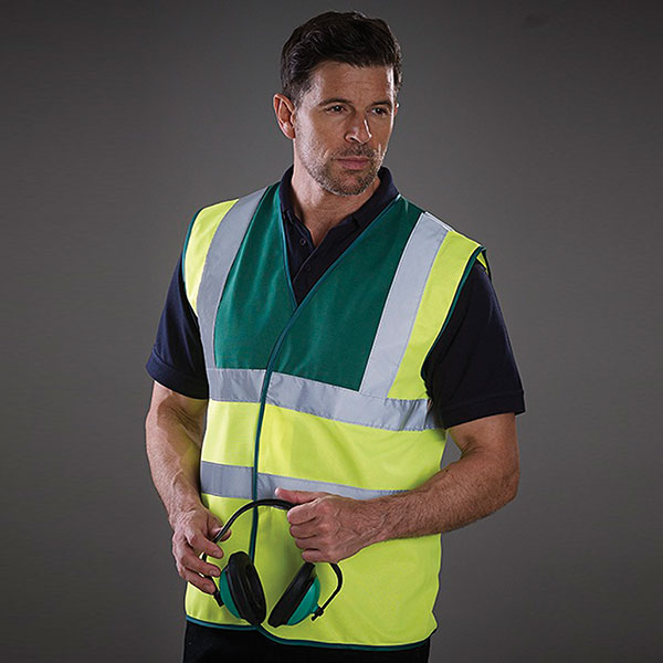 H168 Yoko Hi-Vis Waistcoat - Split Coloured