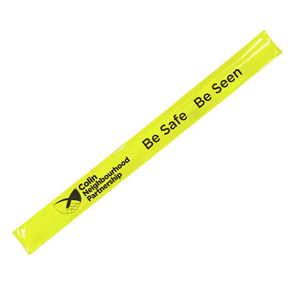 Q167 Reflective Slap Bands - Spot Colour