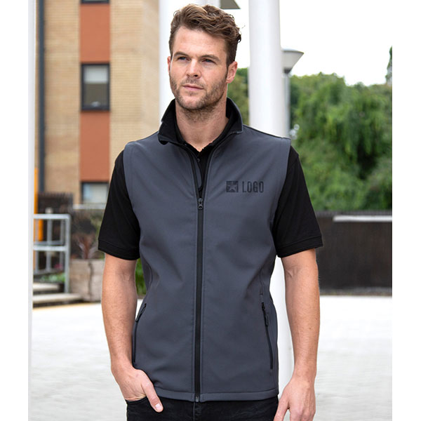 N167 Result Core Men's Printable Softshell Bodywarmer