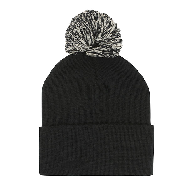 K154 Acrylic Pom Pom Beanie Hat