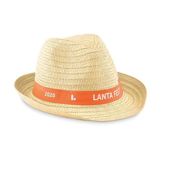 L152 Promo Trilby With Printed Ribbon