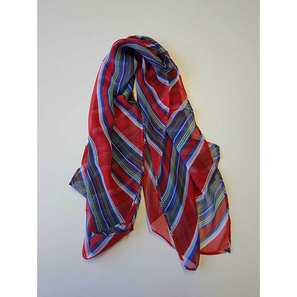 H171 Silk Printed Long Scarf