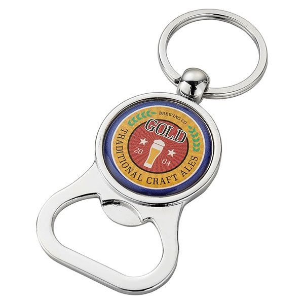 L099 Domed Bottle Opener Key Ring