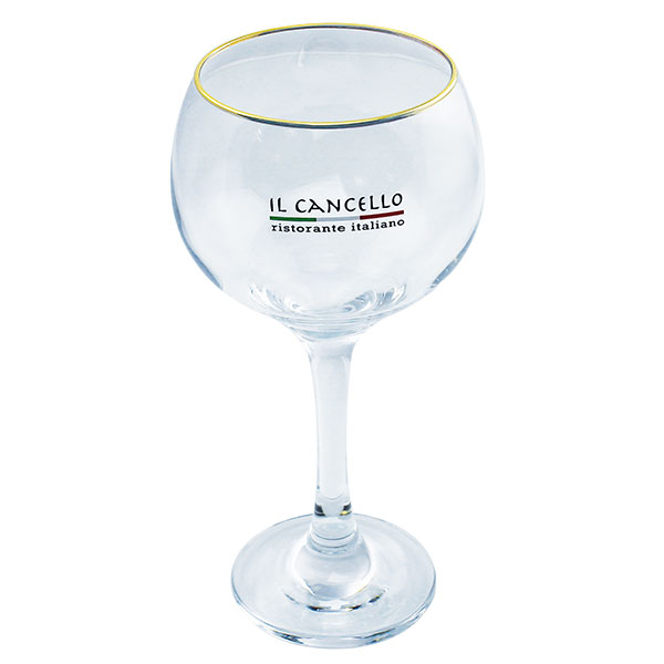 H146 Gin Glass with Gold Trim