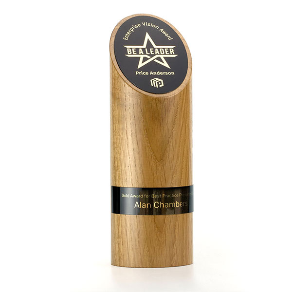 N112 Solid Oak Pillar With Tapered Top 