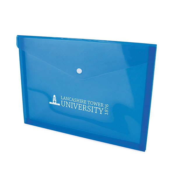 K065 Translucent Coloured Plastic Document Folder