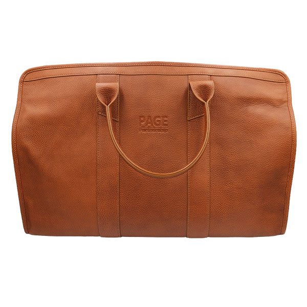 Q035 Pebbled Leather Weekender Bag