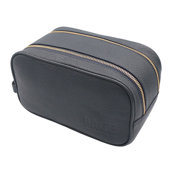 Q035 Pebbled Leather Wash Bag