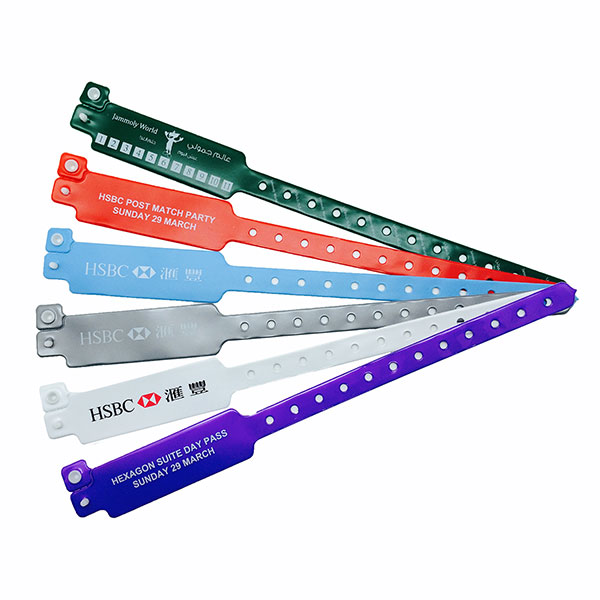N077 PVC Security Wristband - Spot Colour