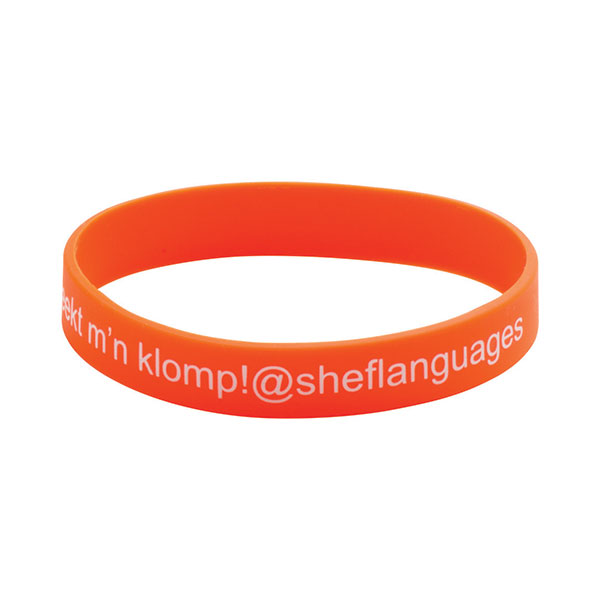 N077 Silicone Screen Printed Wristband