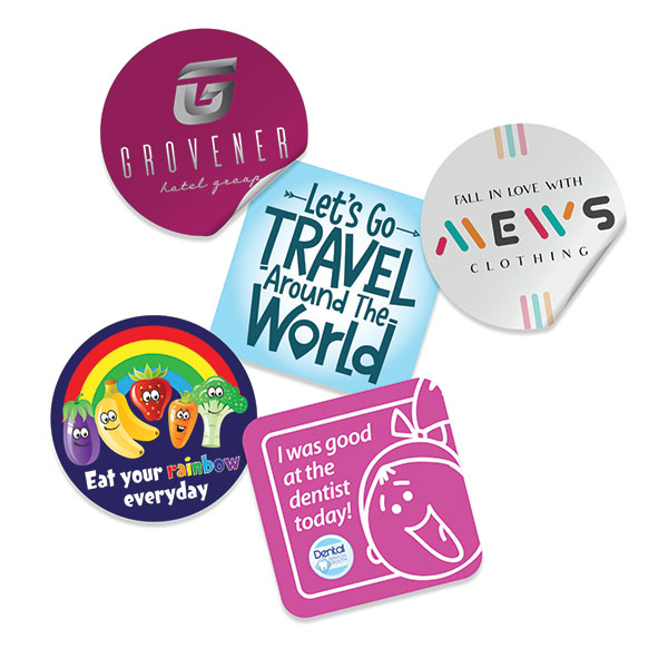 N076 Round Paper Stickers - 37mm
