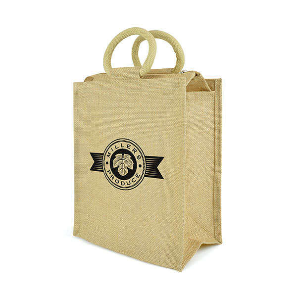 L135 Zipped Jute Bag