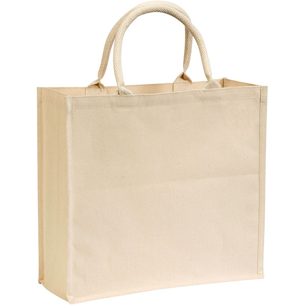 J102 Broomfield 7oz Laminated Cotton Tote Bag - Natural